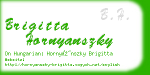 brigitta hornyanszky business card